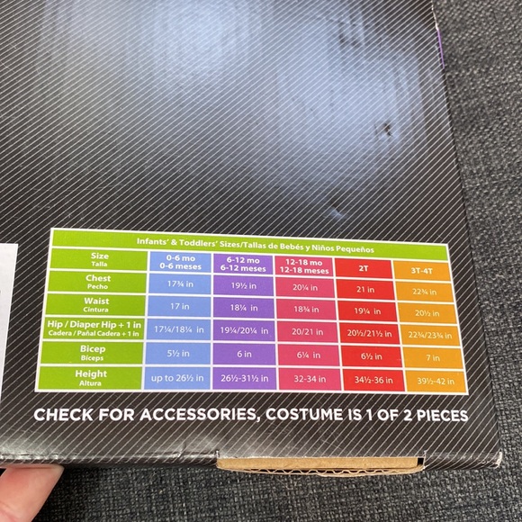 Infant Halloween costume ghost two piece, 6 to 12 months - Picture 2 of 2